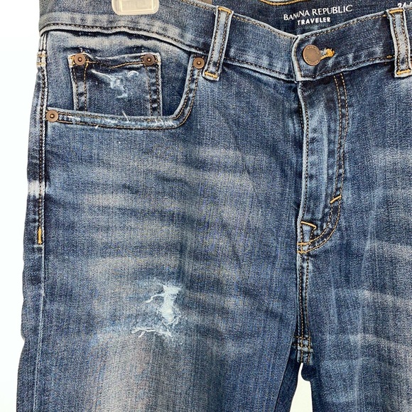 Banana Republic Slim Fit World Traveler Jean Size 34x32 - Picture 3 of 11
